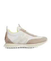 Moncler Pacey Lace-Up Trainers 36,37.5,37,38.5,38,39,40,41 Beige/White