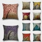 Floral Tree Throw Pillow Case Square Cushion Cover Outdoor Garden Sofa Decor _