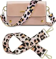 [LYSAIMG] Wide Purse Strap,5CM Wide Fashion Shoulder Strap for Bag Adjustable Replacement Belt Crossbody Handbag Purse Strap (Wide：1.97'') (Gold Buckle-Pink)