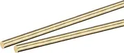 uxcell Brass Rod,Brass Solid Round Rod 4mm Diameter 400mm Length Lathe Bar Stock for RC Model Airplane Helicopter DIY Craft Pack of 2pcs