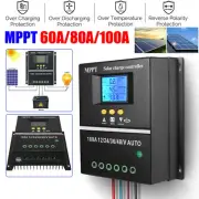 60A 80A 100A MPPT Solar Charge Controller DC 12V/24V/36V/48V 4000W PV Regulator