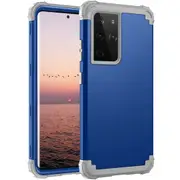 MCC Impact Samsung Galaxy S21 Ultra Shockproof 3in1 Rugged Case Cover G998 [Dark Blue]