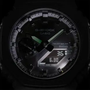 CASIO 卡西歐 G-SHOCK 極簡八角 太陽能電力智慧藍牙手錶 GA-B2100-1A1