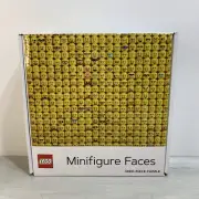 LEGO Mini Faces 1000 Piece Puzzle 25x20 Yellow LEGO Faces New Factory Sealed