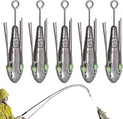 Lead Fish Weights, Lead Weights for Fishing, Multi Purpose Cast Iron Weights with Long Tail, 5X More Friendly Fish Fights, Outdoor Supplies Resistant
