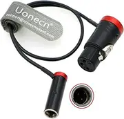 Uonecn Low-Profile 3 Pin Mini XLR TA3M Male to XLR 3 Pin Female Audio Cable for Canon C70, BMPCC 4K 6K Pro Camera Video Assist 36cm.