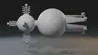 Lost In Space Derelict Spaceship 3D Printed with Jupiter 2