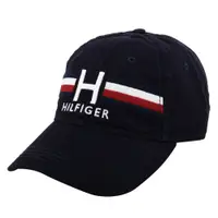 在飛比找蝦皮商城優惠-TOMMY HILFIGER- 繡線H字母logo棒球帽(海