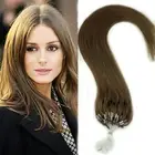 Easy Loop Micro Ring Beads Link Tipped Remy Indian Human Hair Extensions100-200s