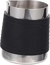 HOLIDYOYO Stainless Steel Milk Frothing Pitcher with Silicone Sleeve Heat Resistant Latte Art Cup for Frothing and Serving Milk
