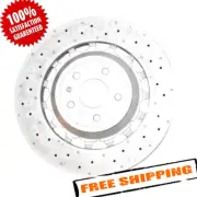 SHW Performance PFR49902 Right Front Drilled-Dimpled LW Brake Rotor (for: Porsche)