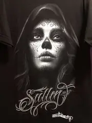 SULLEN DARK MENS T-SHIRT Large Only 100% COTTON BLACK