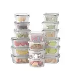 Cereal Dispenser Food Storage Container 16PCS Kitchen Organizer Airtight S 14-BK