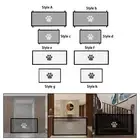 Pet Fence Portable Screen Door Mesh Dog Gate for Patio Hallways Stairs