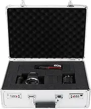 [Generic] Heavy Duty Aluminum Case - Portable Protective Storage Box | Handle Design Instrument Suitcase with Security Lock Built-in Sponge Exclusively for Exhibits