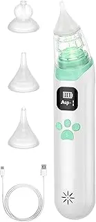Toddler Nose Cleaner - With 3 Soft Nozzles Toddler Nasal Sucker - Negative Pressure Anti-Backflow Soothing Music Nose Snot Cleaner
