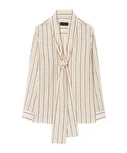 Bow tie shirt L White