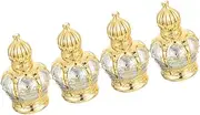 DRESSOOS 4pcs Roll Refillable Perfume Bottles with Roller Design Portable Empty Essential Oil Containers for Travel Home Salon Use present for Birthdays Christmas