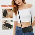 For iPhone 16 Pro Max PU Leather Wallet Zipper Magnetic Card Case+Strap