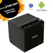 Epson TM-M30II-H-212 Bluetooth/USB WiFi Receipt Printer+Extra USB Charging BLACK