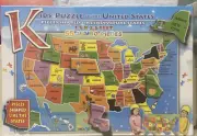 United States Puzzle State Shape Jumbo Pieces America for Kids Educational NEW