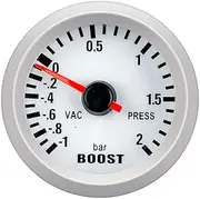 BGBLKLGPPN 52mm Turbo Boost Gauge Psi Oil Temp Oil Press Air Fuel Gauge Voltmeter Tachometer Turbo Pressure Gauge Water Temp Meter + Sensor Boost Gauge(Orange)