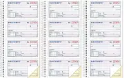 Money/Rent Receipt Book, 2-Part, Carbonless, 11 X 5.25 Inches, 4 Receipts/Page,
