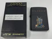 ZIPPO 1994 STARGATE THE MOVIE ANUBIS BLACK MATTE LIGHTER UNFIRED IN BOX Q366