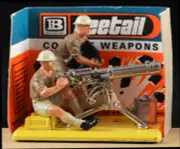 Britains Deetail WWII British 8th Army Vickers MG Team - Mint on card
