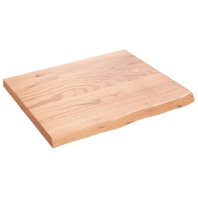 Table Top Light brown Solid oak wood 23.6x19.7 in Hardwood vidaXL