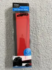 Vivitar Neoprene SLR Camera Strap Red Ideal for all SLR Cameras Universal