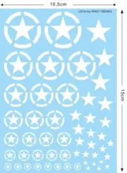 1/144 1/72 1/48 1/35 US Army White Star Tank Jeep Truck TB Decal TBD902