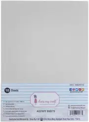 Dress My Craft Acetate Sheets A4 10/Pkg-100 Microns DMCP5710