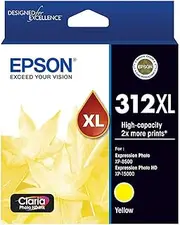 [Epson] Claria Photo HD Yellow Ink Cartridge for XP-8500 and XP-15000 Printers EPC13T183492 Large 312XL Yellow Ink Claria Photo HD
