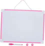 Alasum 1 Set Hanging Message Board Desk Board Writing Pad Home School+Supplies Double Sided Display Board Leave Messages Graffiti Magnetic Pen Exhibition Board Student Whiteboard PVC