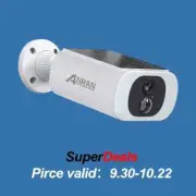 2K Wireless Solar Camera Outdoor Surveillance Integrated Battery Wifi Camera