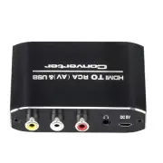 5V 1080P HDMI to RCA Converter Adapter AV/CVSB L/R Video Box Support NTSC PAL W