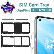 For OnePlus Nord N200 5G DE2118 SIM Card Tray Nano-SIM Holder Slot with Pin Tool
