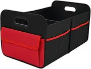 mivceklw Trunk Organizer, Foldable Car Storage, Waterproof Cargo Bin, Large Capacity Automotive Organizer, Heavy Duty Box With Handles for SUVs, Truck, Sedan, Travel