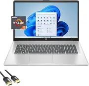 HP 17.3" FHD Laptop, 6-Core AMD Ryzen 5 7430U (Beats i7-1255U), 32GB RAM, 2TB SSD, Webcam, KeyPad, WiFi6, USB-C, HDMI, PDG HDMI Cable, US Version KB, Win 11