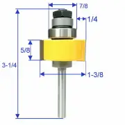 1pc 1/4" shank 5/8" Width 1/4 Depth Slot Groove Still Router Bit S