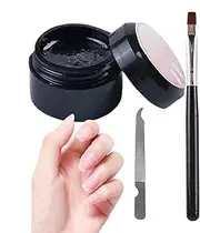 Cracked Nail Repair Gel - Professional Gel Nail Repair Manicure Tools | Manicure Set Mender Strengthener Solution for Cracked Broken Split Natural, Home Quick Fix