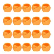 100pcs Thread Spool Saver Spool Huggers Silicone for Sewing Machine, Orange