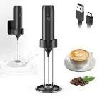 Electric Rechargeable Milk Frother Handheld Foamer for Cappuccino Latte Egg