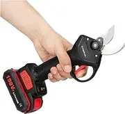 30mm Electric Pruner Shear 2 Gears Cordless Fruit Tree Bonsai Pruning Shears Electric Scissors Shrub Branch Pruning Power Tool(1 Battery carton)