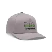 Fox Racing Fox X Kawi Flexfit Hat Steel Grey FREE SHIP!