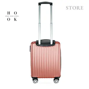 【Hook’s嚴選】好想去旅行 ABS 24吋簡約行李箱 (磨砂耐刮外殼) 24吋橘紅