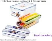 Lock&Lock Kimbap Container & 2 Kimbap cases/ Korean Style Sushi lunch box case