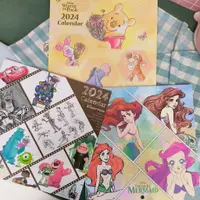 在飛比找蝦皮購物優惠-💗台製現貨💗2024年 迪士尼 12k 掛曆 維尼 玩具總動