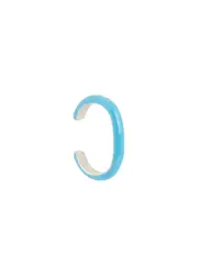 Fry Powers Unicorn Rainbow Lime Enamelled Sterling Silver ear Cuff - Light Blue One Size